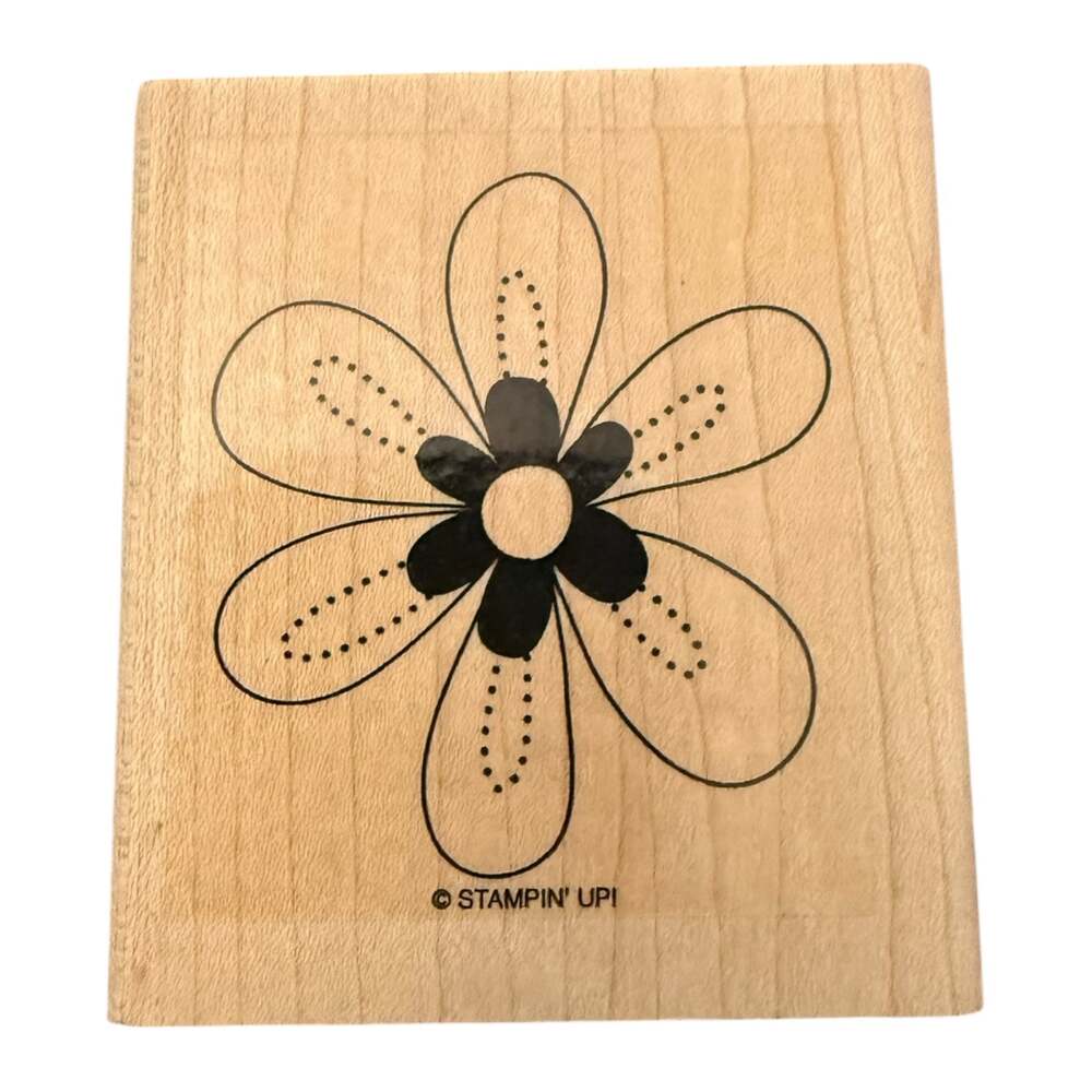 Stampin’ Up! Large Single Flower NEW Rubber Stamp